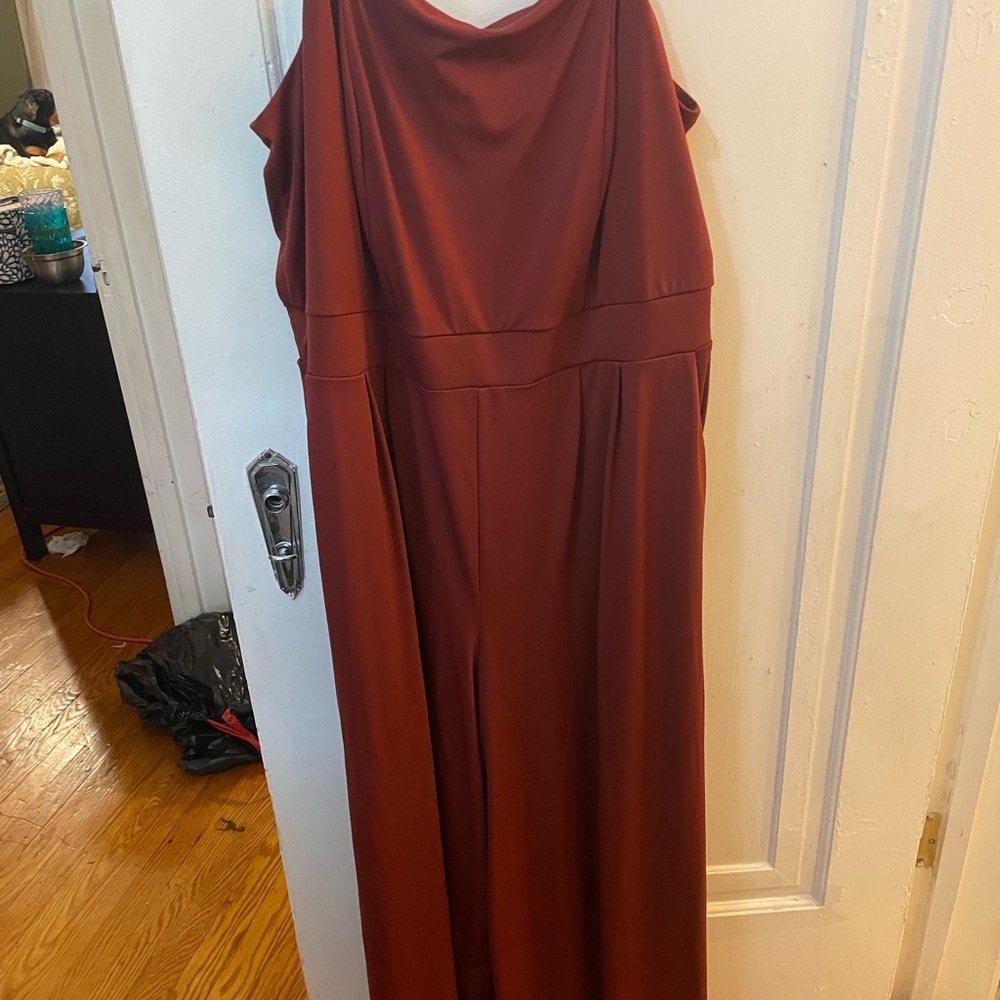 Torrid Terracotta Jumpsuit - Picture 4 of 7